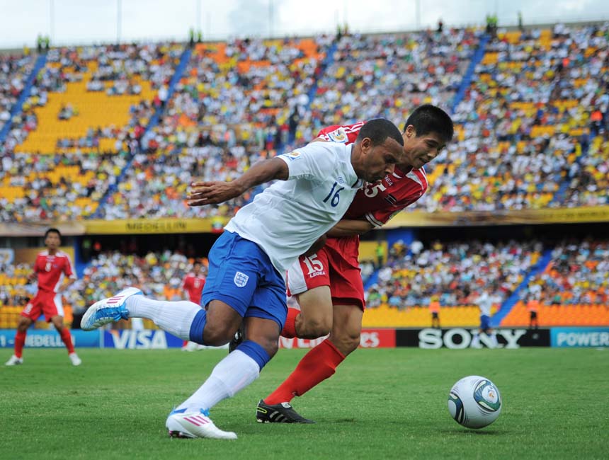 Matt Phillips in action against Korea DPR at the FIFA U20 World Cup in Medellin, Colombia.